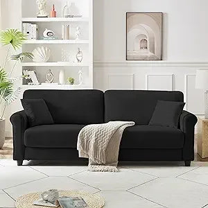 83" Sofa Couch,Small Modern Loveseat,Love Seat with 2 Seater,Velvet Loveseat Sofa,Small Couch for Living Room,Bedroom,Office (Multiple colors)