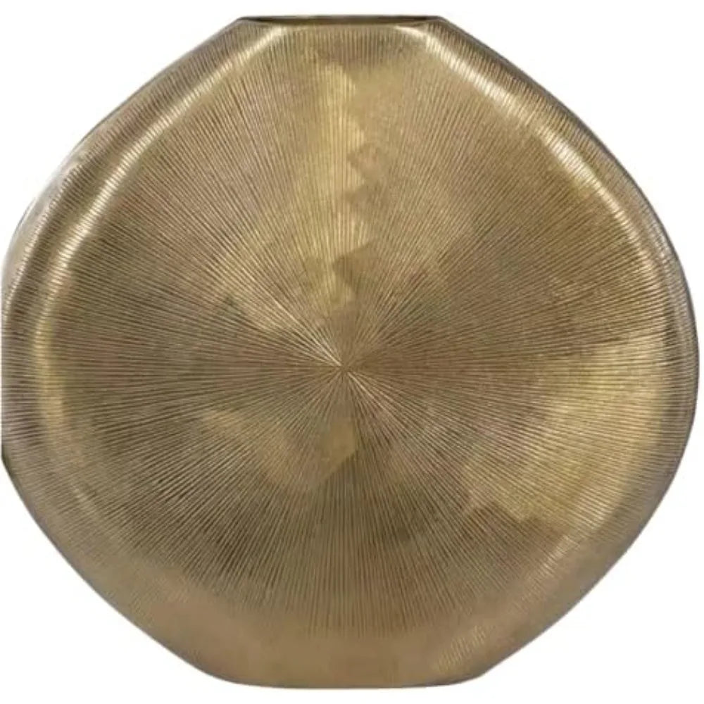 Gold Metal Vase Elegant Decorative Flower Vase for Home Décor Living Room Bedroom or Office Modern Minimalist Design Durable