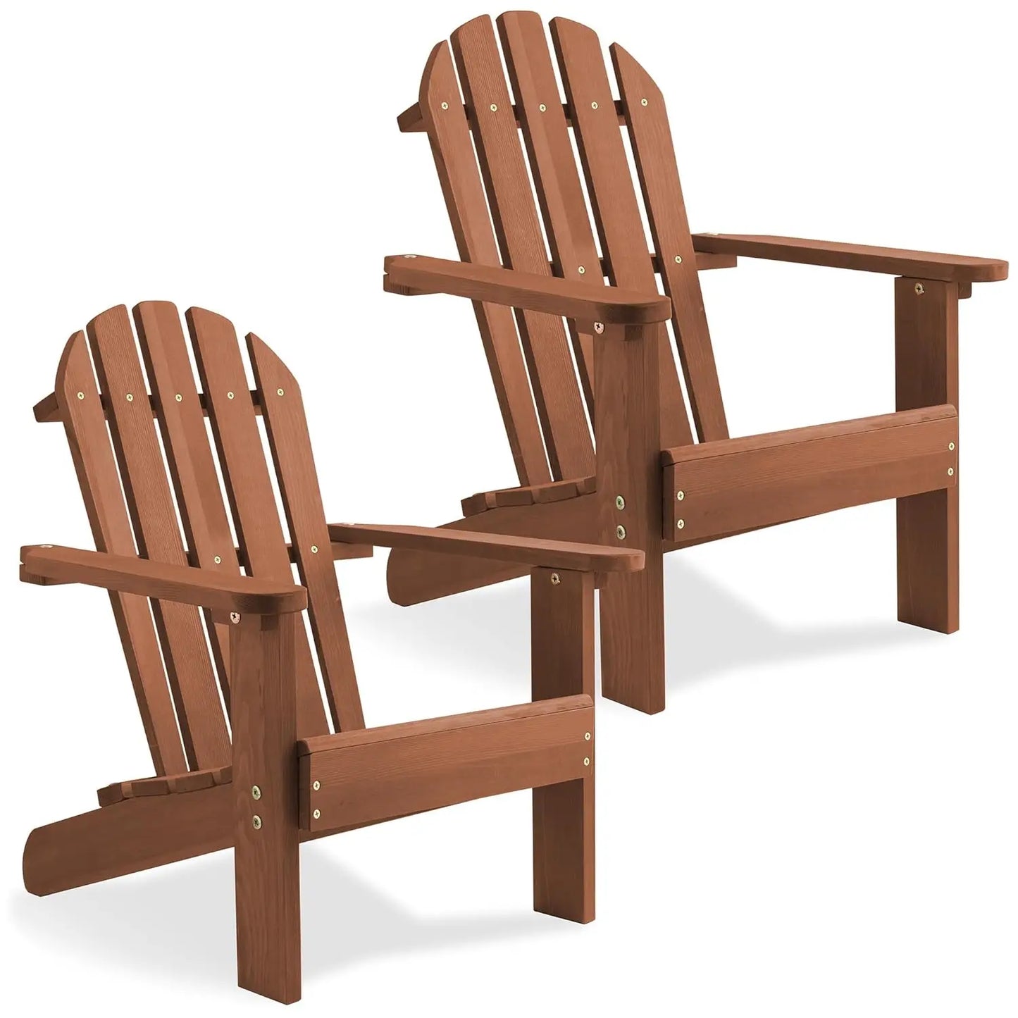 Chairs, Set of 2 Cedar Wood Outdoor Chairs for Patio, Deck, Lawn and Garden, Partially, Customized
