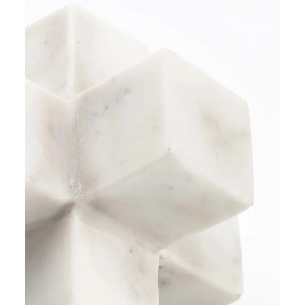 (2 pack) Marble Tabletop Sculpture Decorative Ornaments Modern Home Decor Accent Paperweight