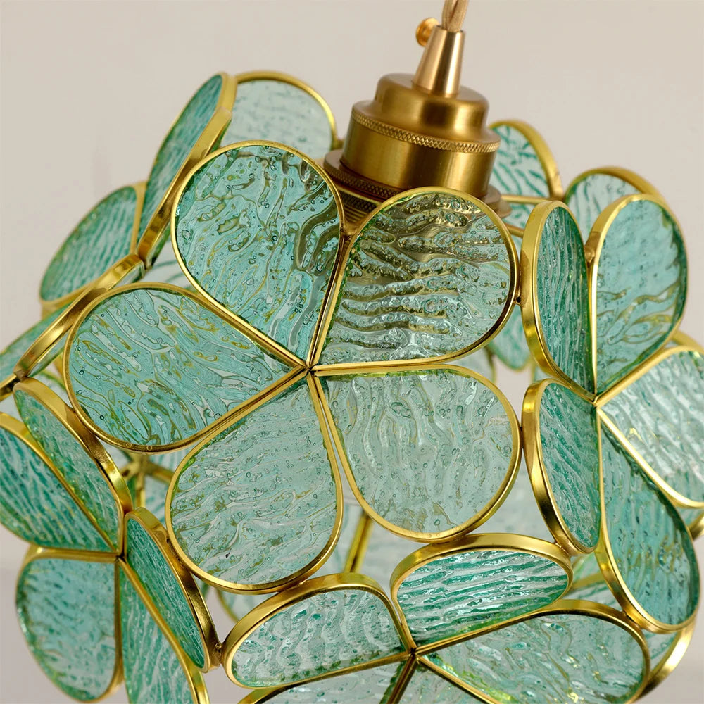 Modern Pendant Light Flower Lantern Crystal Kitchen Island Hanging Ceiling Lamp Fixture Living Room Dining Home Decor