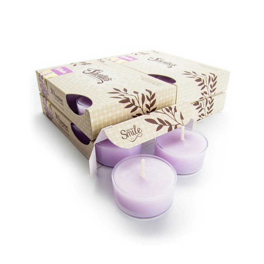 Bulk Pack English Lavender Scented Tealight Candles Premium Natural Oils Aromatherapy Relaxation Essential Oil Gift Candle Set