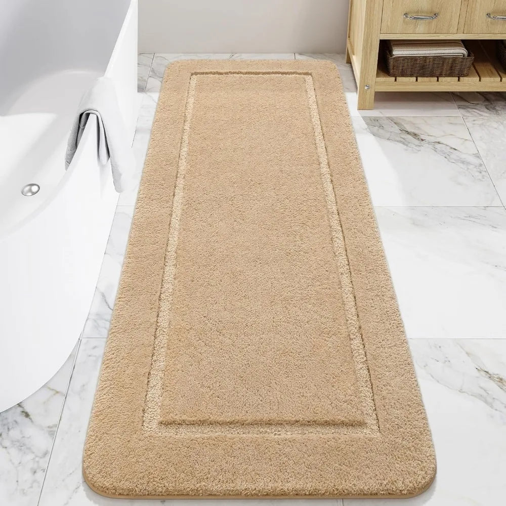 Bathroom Rugs, 24" x 60" Long Bath Rug, Non Slip Washable Bathroom Runner Rug Soft Thick Absorbent Bath Mat for Shower, Shaggy