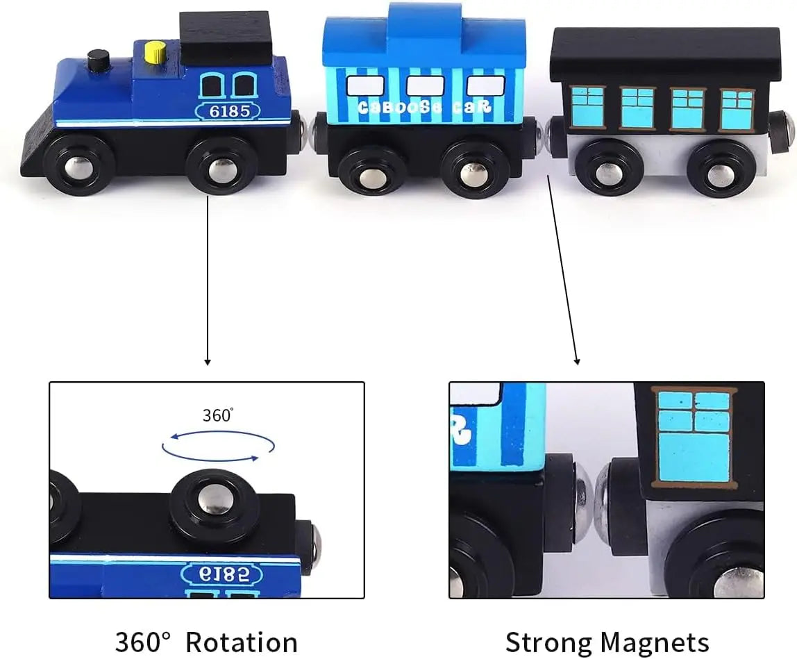 JOYFY 2025 Christmas Countdown Advent Calendar Magnetic Train Sets12 Days Cars Advent Calendar for Kids Party Favor Xmas Gift
