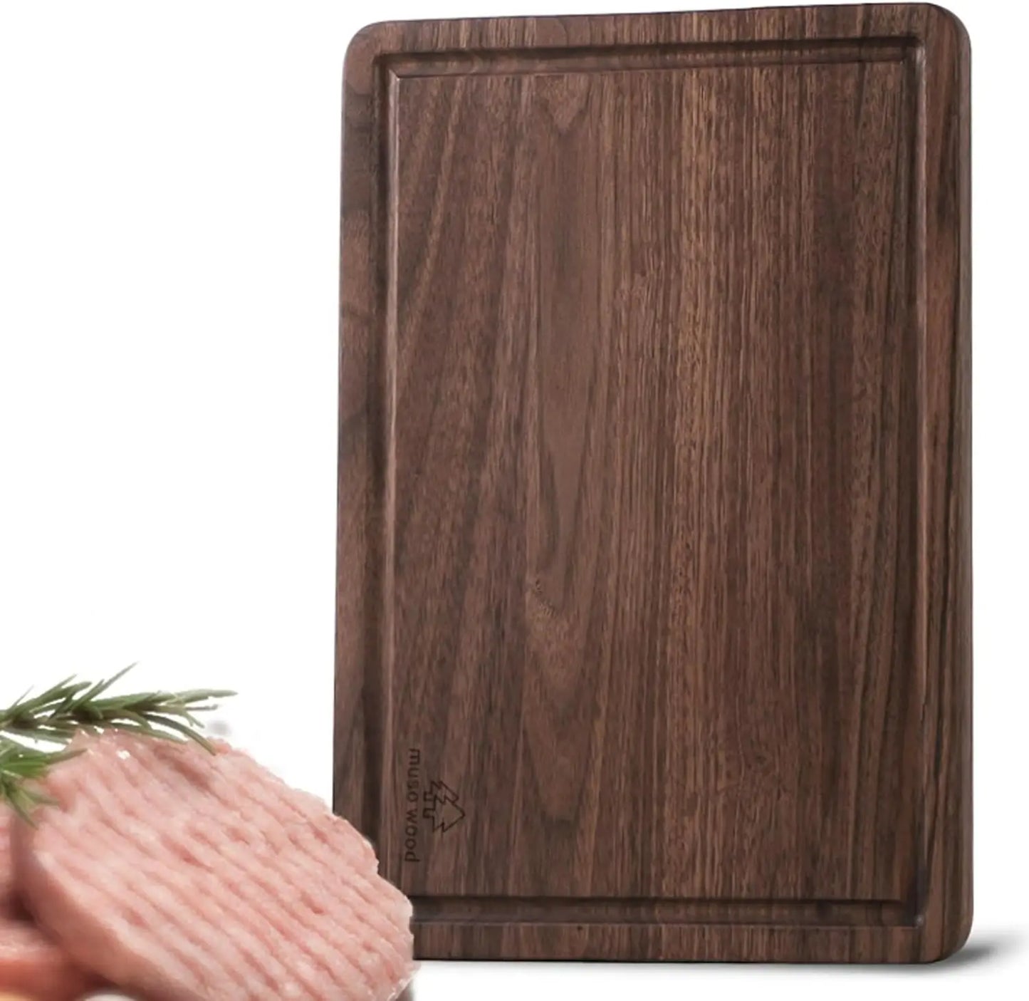 Cutting Board with Handle, Walnut Wooden Chopping Boards for Bread, Vegetables & Fruits, Dinner Cheese Board with Hole