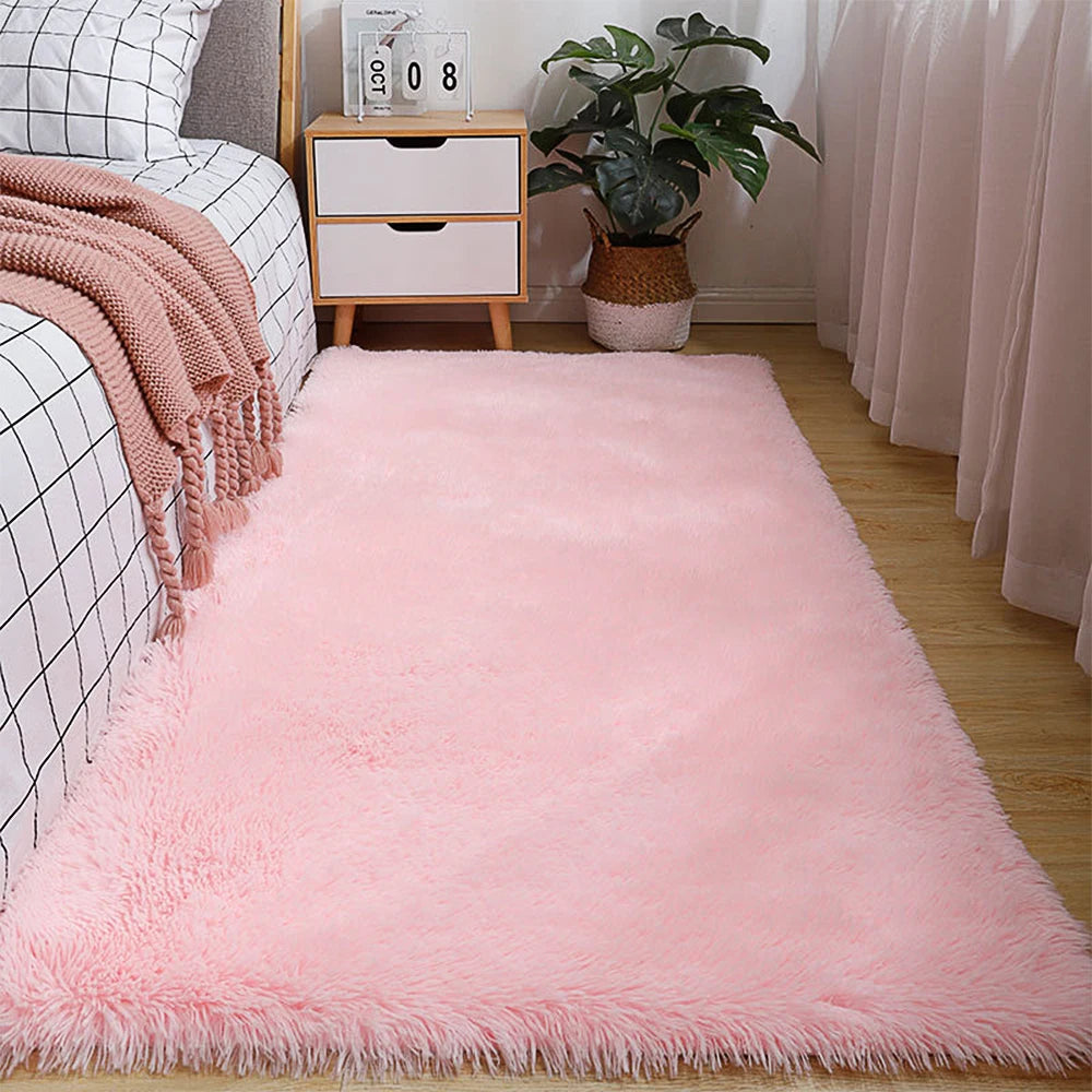 Fluffy Ultra Soft Area Rugs Soft Shaggy Non-Slip Sofa Floor Cushions for Living Room/Bedroom/Nursery – Luxury Plush Carpet