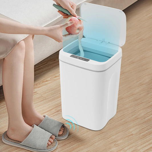 16L Intelligent Sensor Trash Can Waste Bin, Sensor Trash Can IPX5 For Kitchens, Bathrooms, Bedrooms, Living Rooms, Offices