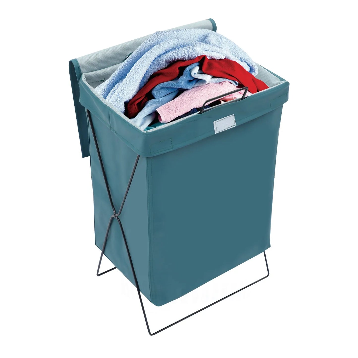 Foldable Laundry Hamper X Frame Design for Bedroom Bathroom Closet Portable Dirty Clothes Storage with Lid