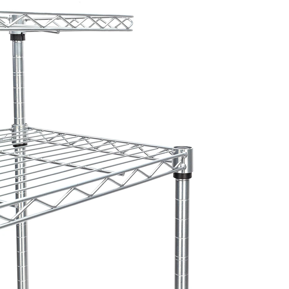 4 Tier Kitchen Bakers Rack Microwave Oven Stand Storage Cart Workstation Shelf