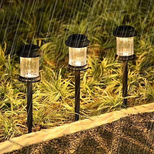 6 pack Outdoor Solar Lights Garden Lights Solar PoweredLamp Lantern Waterproof Landscape Lighting Pathway Garden Decoration