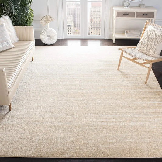 Adirondack Collection by SAFAVIEH: 9x12 Area Rug in Champagne and Cream, Modern Ombre Pattern, Low Shedding and Easy Maintenance
