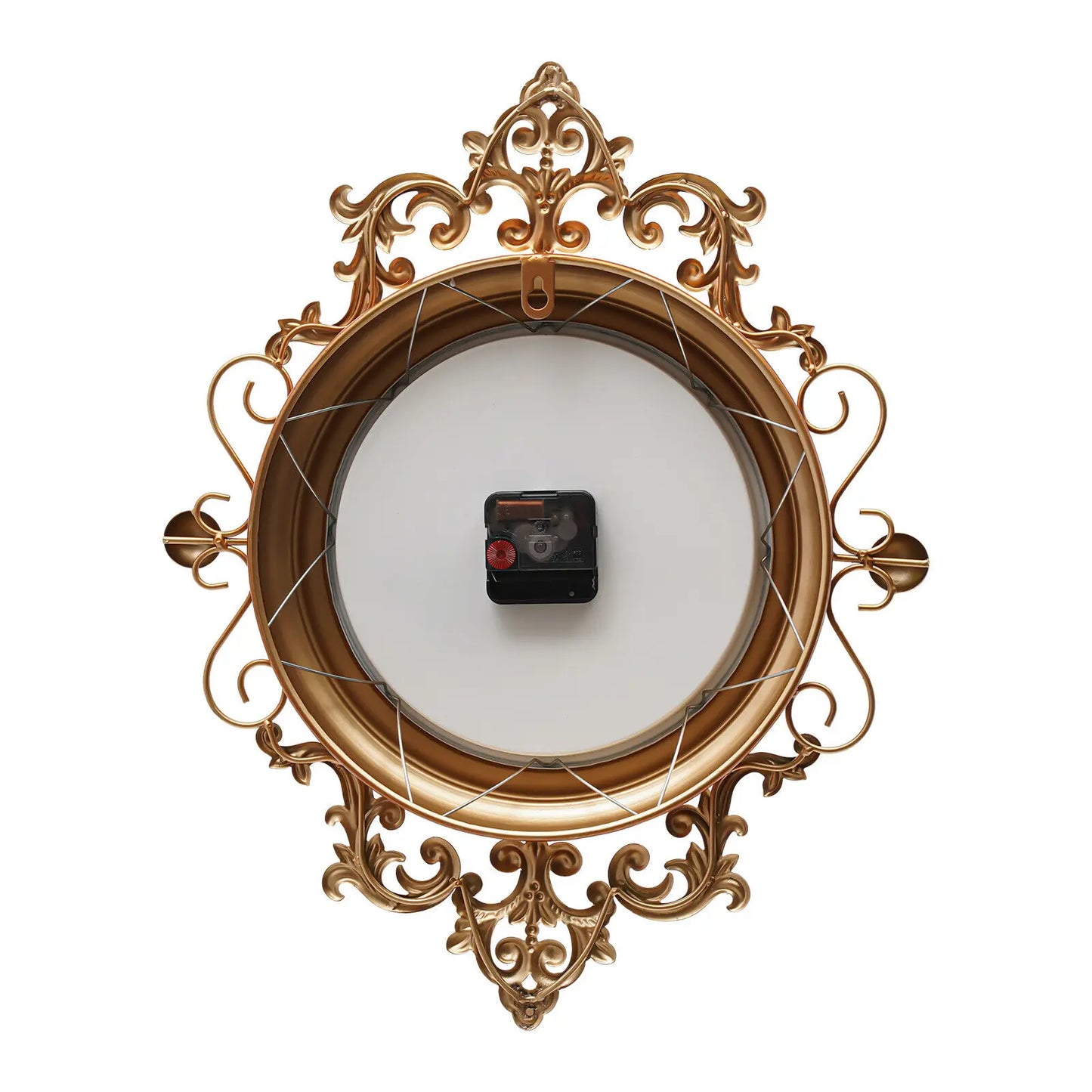 16*19in Indoor Retro Wall Clock Battery Operated Home Office Wall-Mounted Clock