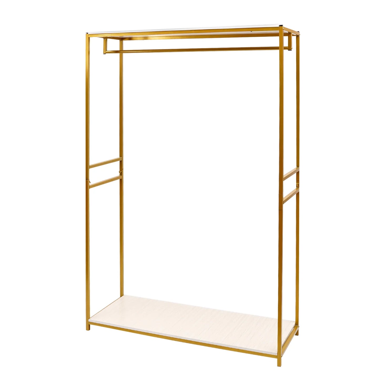 Gold Clothing Hanging Commercial Clothing Display Rack Modern Support Garment Rack Metal Retail Display Rack Ideal Gift