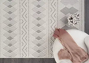 Modern Rug Luxury Swirl Curved Large Micro Loop Area Rugs Soft High-Low Pile Stain Resistant Easy to Clean Non-Shedding (Multiple colors)