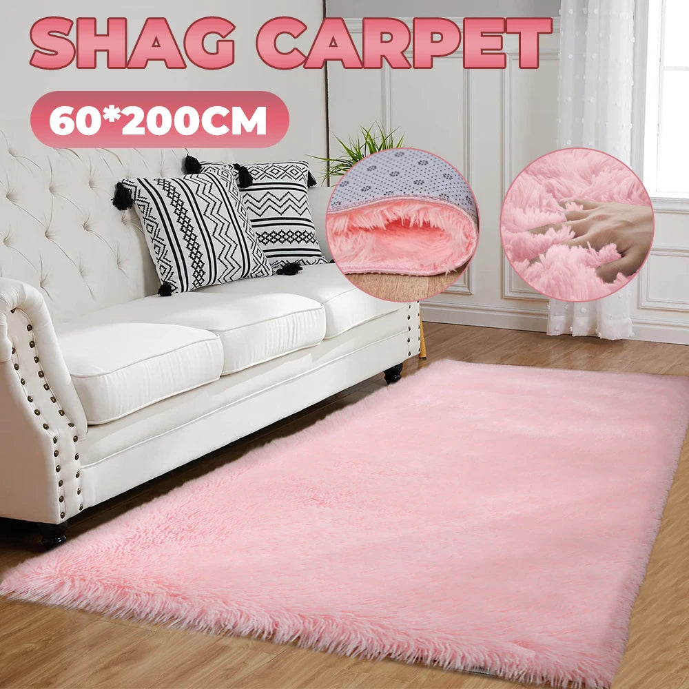 Fluffy Ultra Soft Area Rugs Soft Shaggy Non-Slip Sofa Floor Cushions for Living Room/Bedroom/Nursery – Luxury Plush Carpet