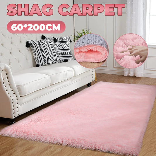Fluffy Ultra Soft Area Rugs Soft Shaggy Non-Slip Sofa Floor Cushions for Living Room/Bedroom/Nursery – Luxury Plush Carpet