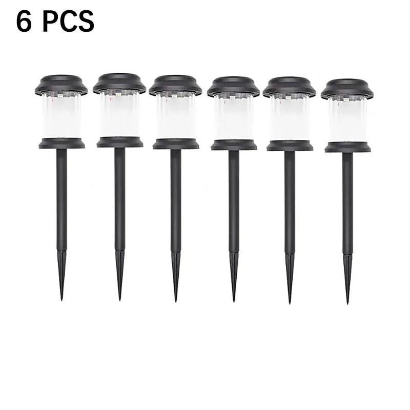 6 pack Outdoor Solar Lights Garden Lights Solar PoweredLamp Lantern Waterproof Landscape Lighting Pathway Garden Decoration