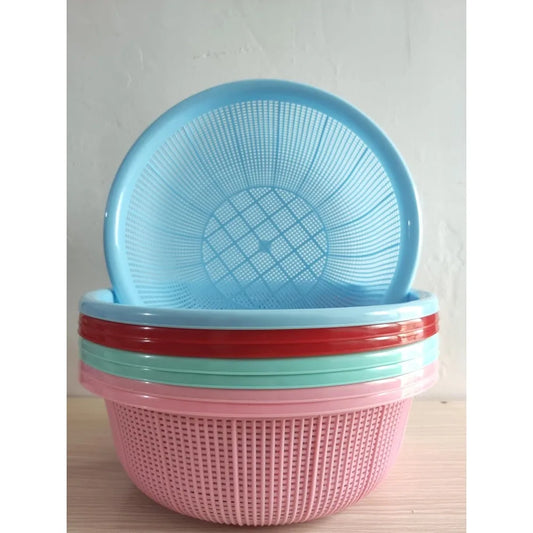 8 pcs Plastic Wash Basket Round Perforated Colander Wash Vegetables and Fruits Drain Cooked Pasta Kitchen Essentials Food Strain