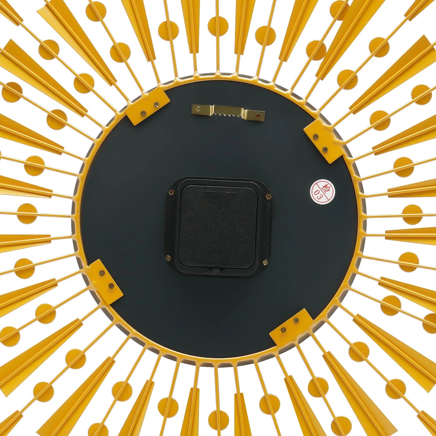 27.6 Inch Gold Retro Decorative Wall Clocks Silent Wall Clock Decor for Office Bedroom