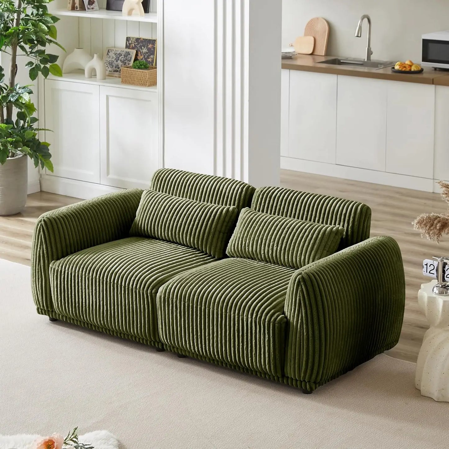 Sectional Sofa Couch,Sectional Couches for Living Room,Modular Sectional Sofa,Cloud Couch,L Shaped Couch with Removable Ottomans (Multiple colors)