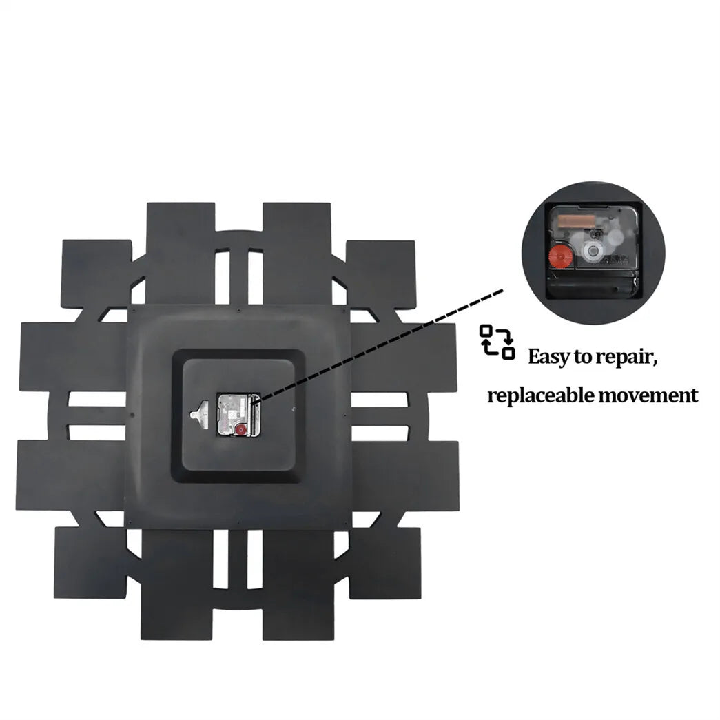 Large Wall Clock Heavy Duty 80 CM / 31.5 IN Crushed Diamond Mirrored Clock Silver / Gold Sparkling Twinkle Bling Home Decor