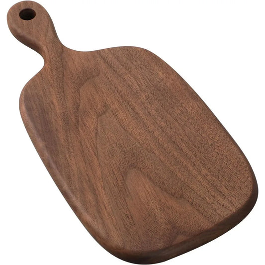 Cutting Board with Handle, Walnut Wooden Chopping Boards for Bread, Vegetables & Fruits, Dinner Cheese Board with Hole
