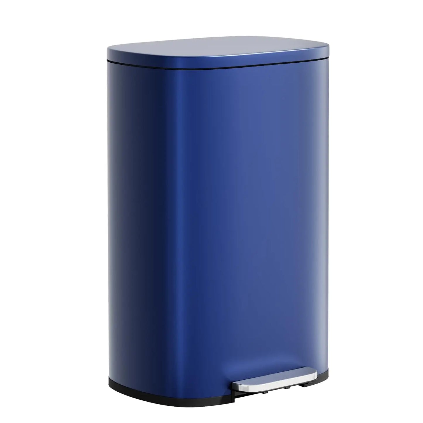 Stainless Steel Trash Can with Lid - Removable Inner Bucket, Foot Pedal, Soft Close for Office, Home, Kitchen (Red,, Customized