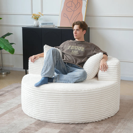 Sdorens Oversized Round Chair Lounge Chaise Cloud Boneless Large Circle Chair (Multiple colors)