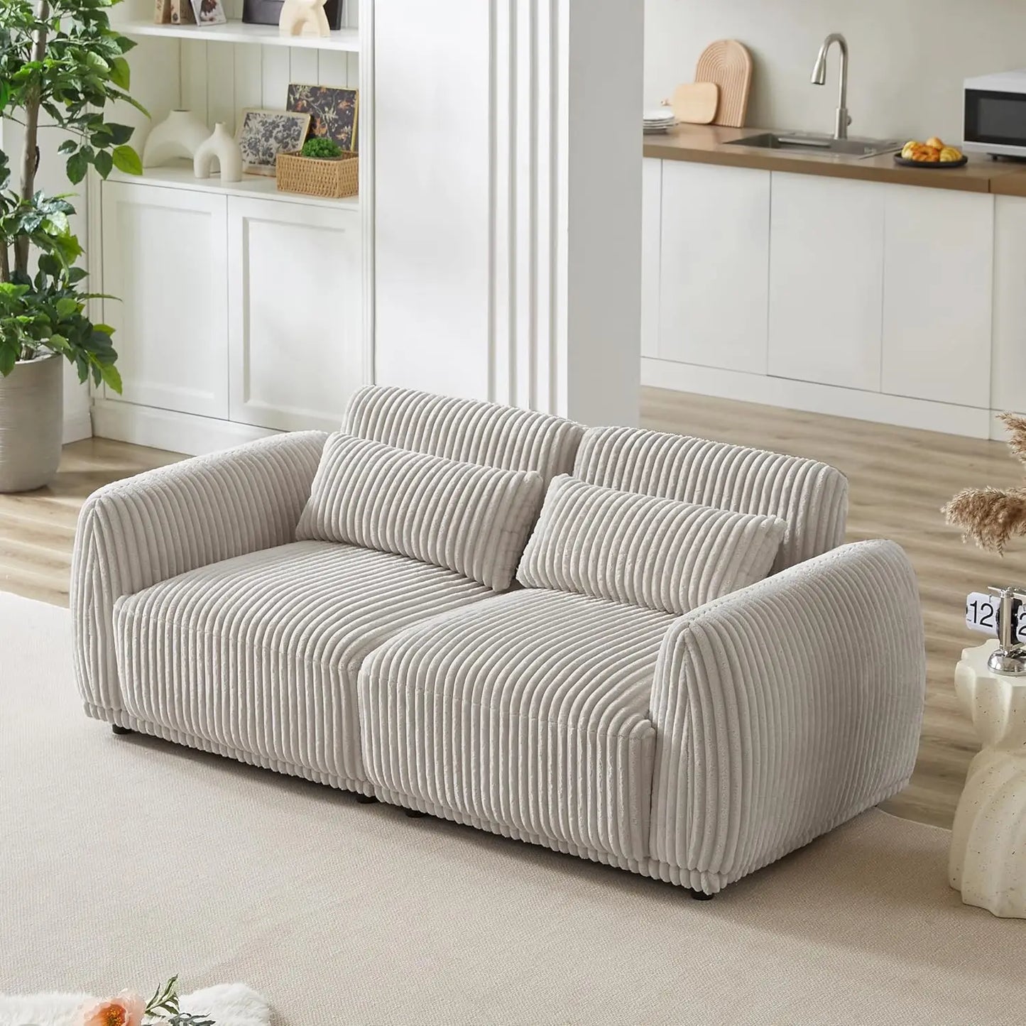 Sectional Sofa Couch,Sectional Couches for Living Room,Modular Sectional Sofa,Cloud Couch,L Shaped Couch with Removable Ottomans (Multiple colors)