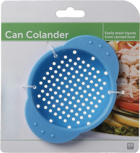 Progressive 4.5 in. W x 3.5 in. L Sky Blue Can Colander, Medium