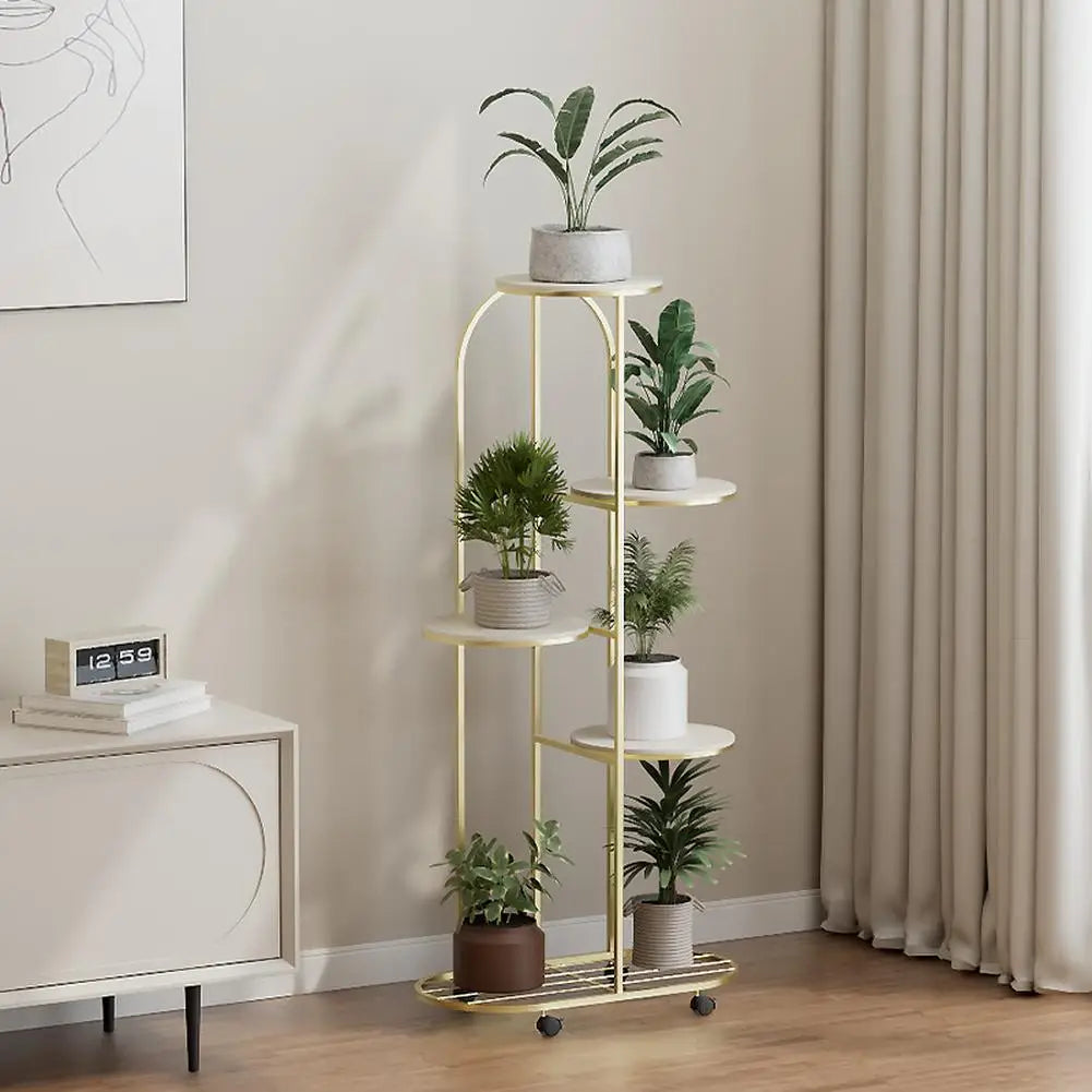 4/5 Tier Metal Plant Stand for Indoor Outdoor Plant Shelf for Multiple Plants Flower Pot Holder Display Stand for Balcony Garden