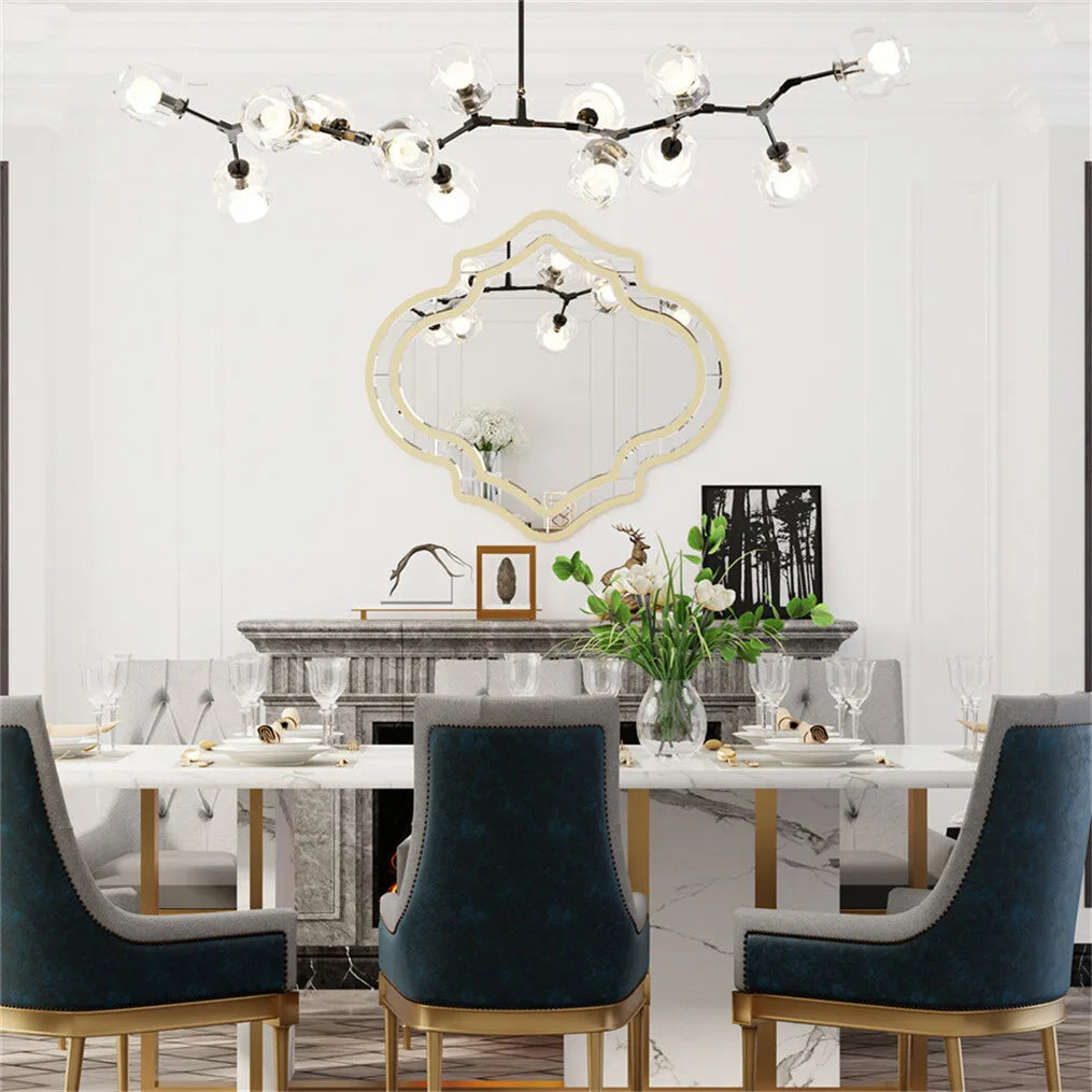 Large Wall Mirror Art Decorative Mirror Venetian Mirror Vanity Accent Mirror Golden Rim for Bedroom Hallway Living Room 88x80cm