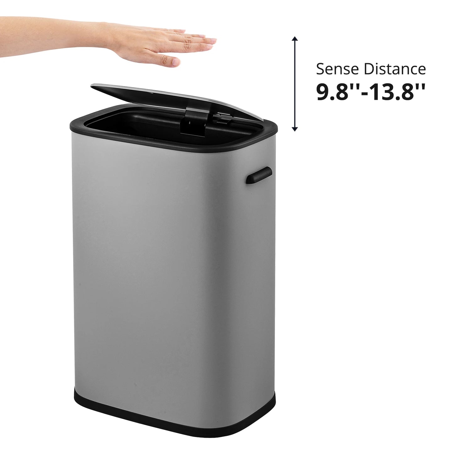 Automatic Trash Can with Lid,14.5 Gallon Smart Trash Can, 55L Motion Sensor Trash Can (use 13 gallon garbage bags)