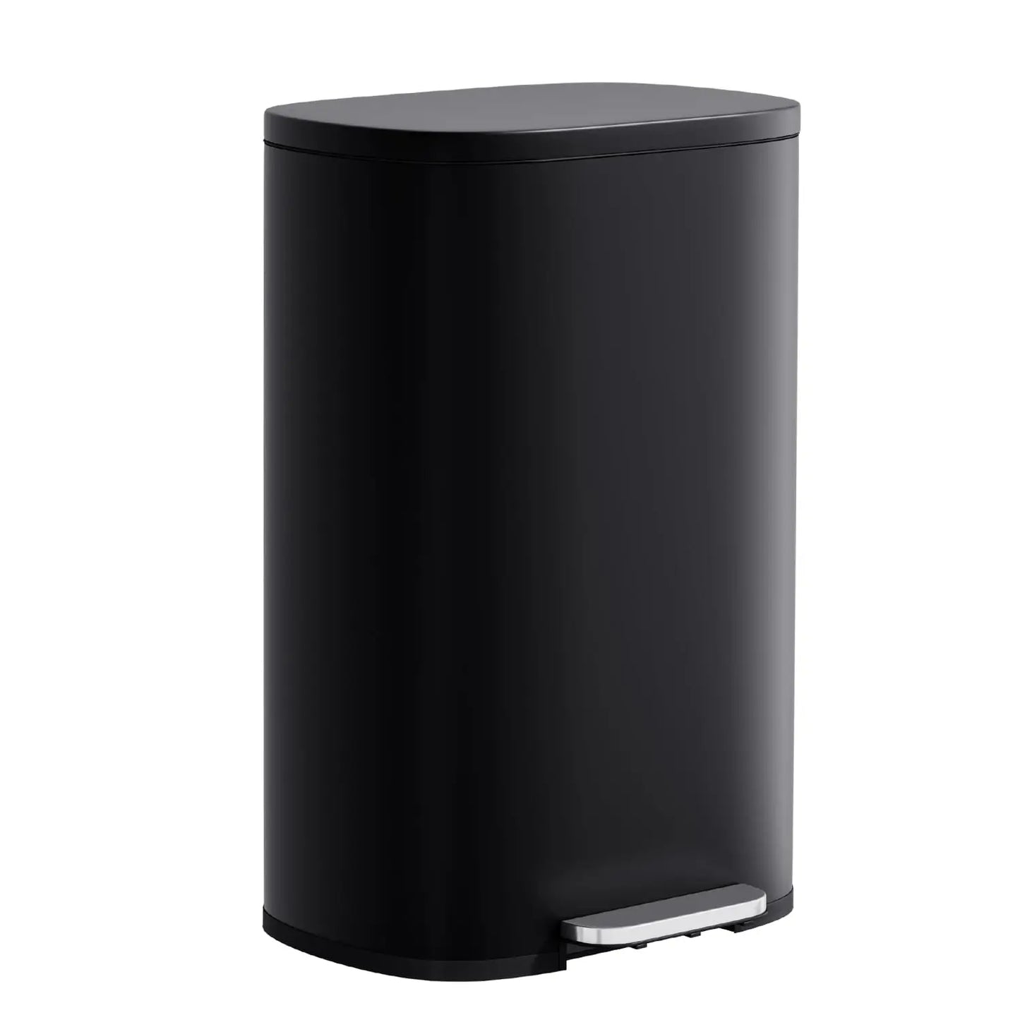 Stainless Steel Trash Can with Lid - Removable Inner Bucket, Foot Pedal, Soft Close for Office, Home, Kitchen (Red,, Customized