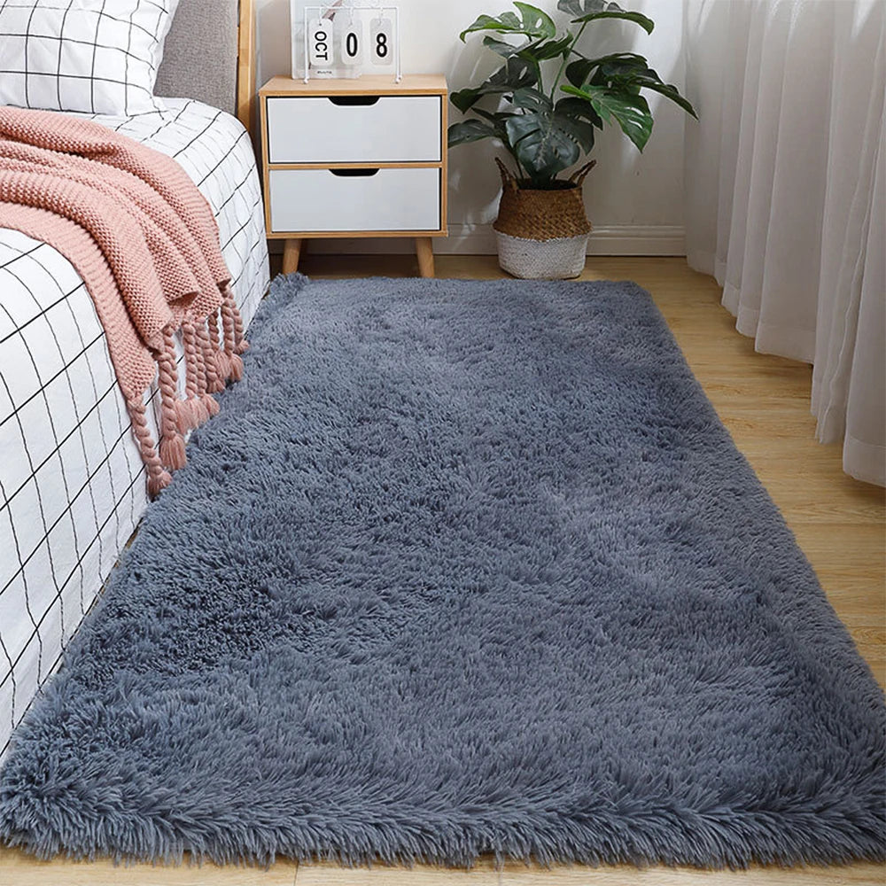 Fluffy Ultra Soft Area Rugs Soft Shaggy Non-Slip Sofa Floor Cushions for Living Room/Bedroom/Nursery – Luxury Plush Carpet