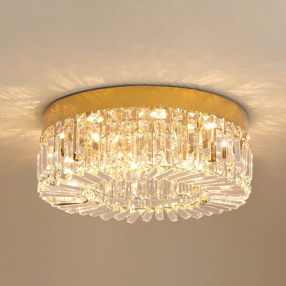 Crystal Ceiling Lamp Living Room Gold Luxury Modern Chandeliers Decoration Led Ceiling Lights Lighting Fixture Diameter 40/50cm