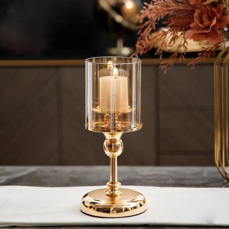 Nordic Romantic Candle Holders Light Luxury Decoration Western Dining Living Room Candlestick Candle Decoration Home