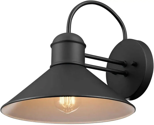 Outdoor Wall Light Fixtures, Exterior Waterproof Lanterns,Modern Matte Black Wall Light for Patio Front Door Entryway