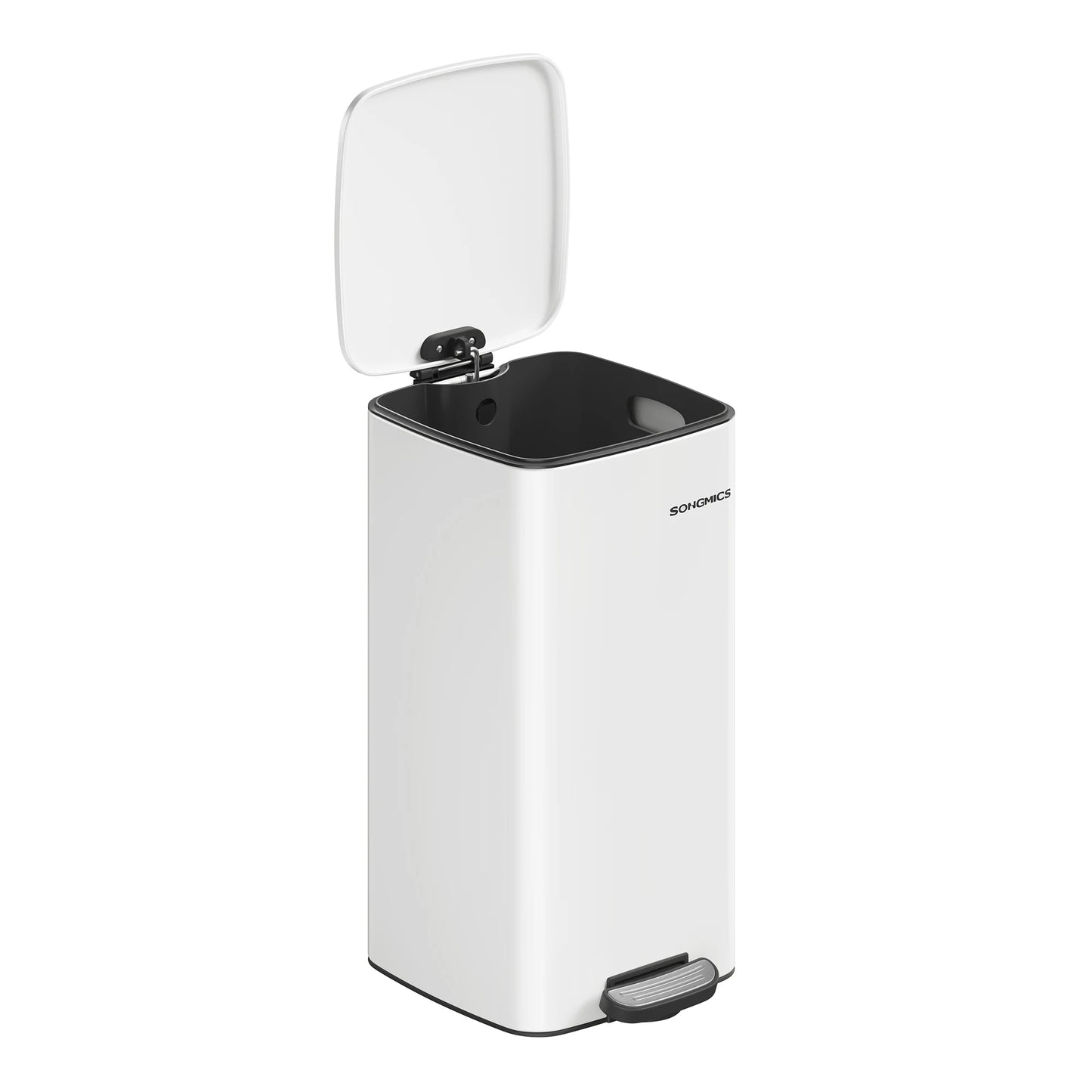 Kitchen Trash Can, 8-Gallon (30 L) Trash Bin, Stainless Steel Garbage Can, with Inner Bucket, Soft Close and Stays Open