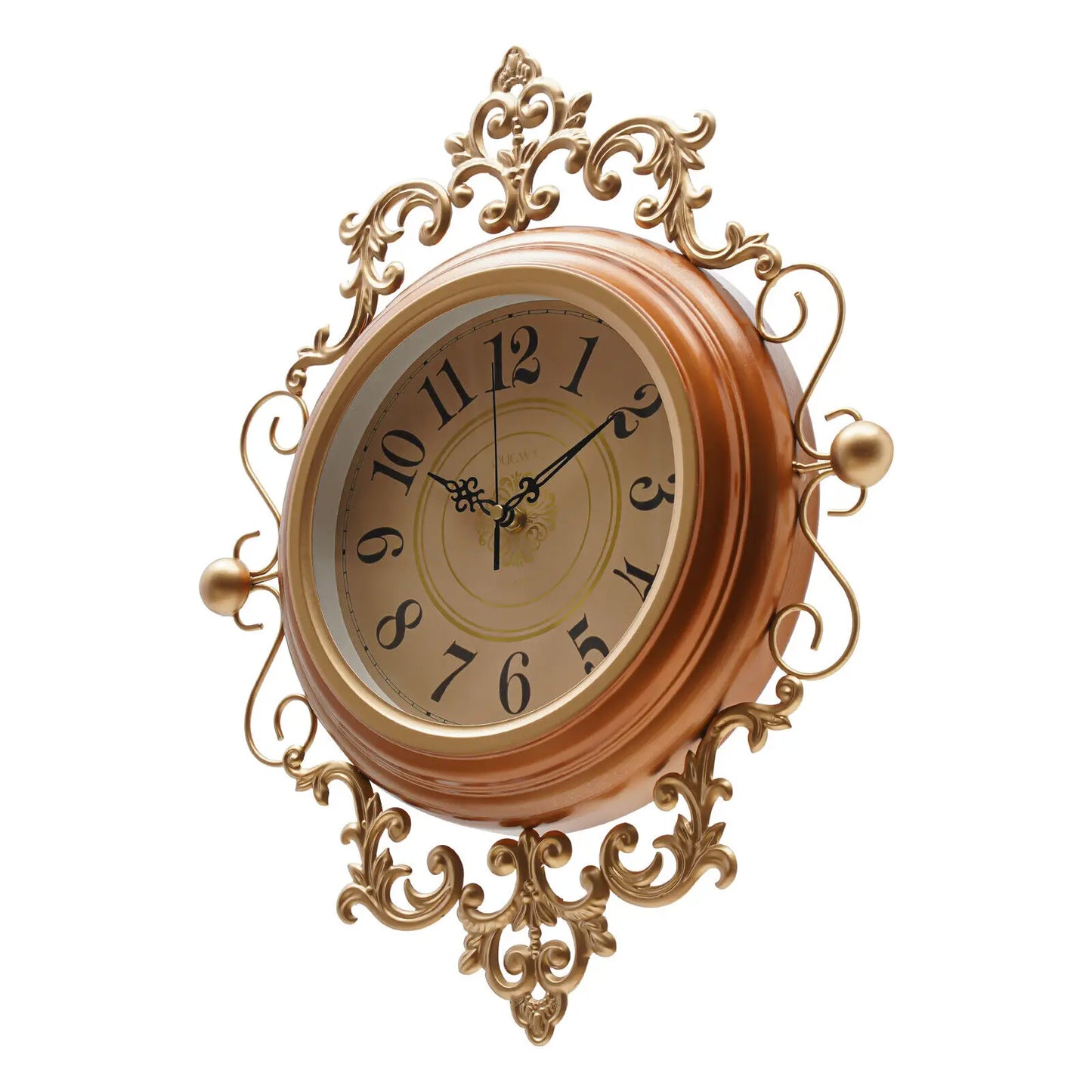 16*19in Indoor Retro Wall Clock Battery Operated Home Office Wall-Mounted Clock