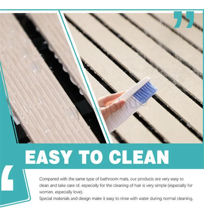 Premium Bath Mat Tub Shower Mat Non Slip PVC Bathroom Floor Pad Anti-bacterial Anti-Slip Shower Pad Gray