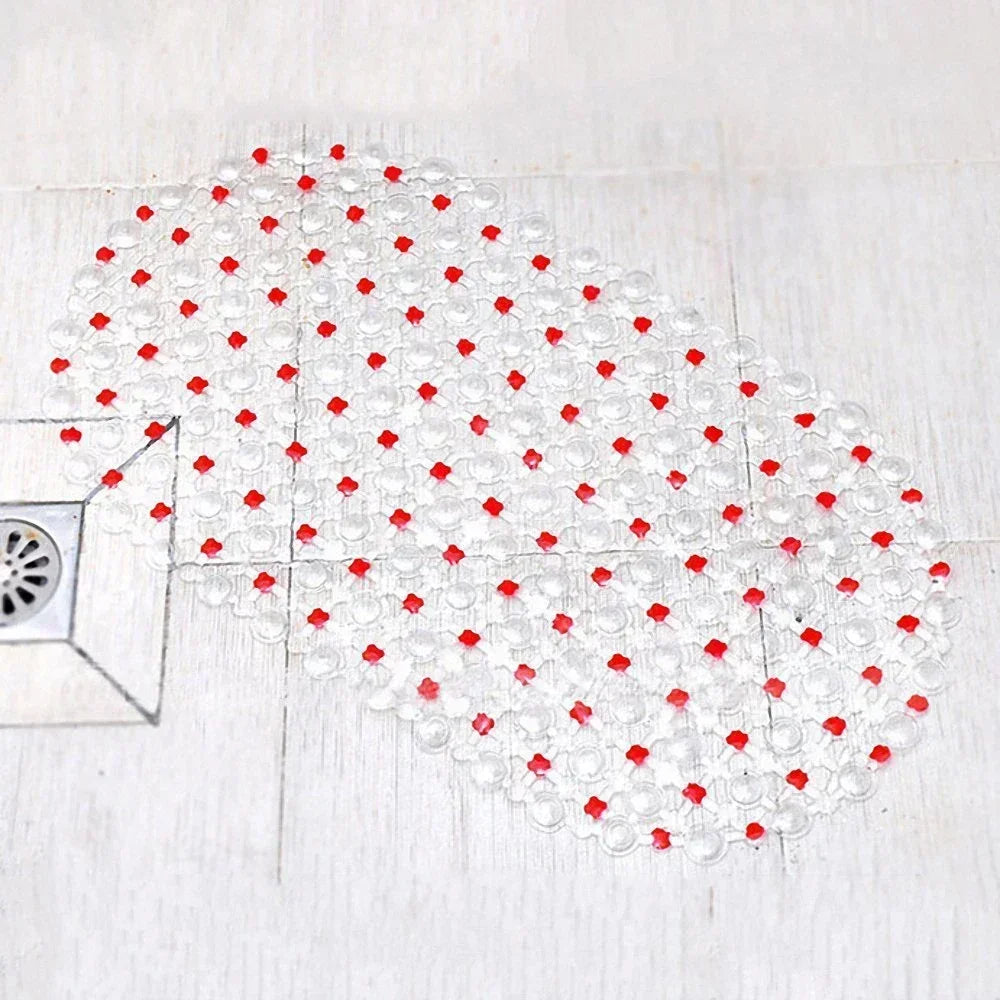 New Non-slip PVC Anti-skid Bath Mats Soft Shower Mat Massage Mat with Suction Cup Non-slip Bathtu Bath Mat Bathroom Accessories (Multiple colors)