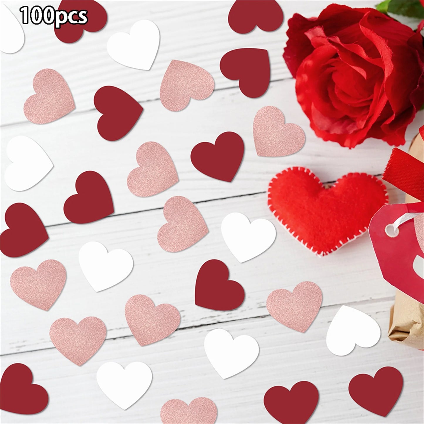 Valentine s Day Heart-Shaped Decorations Romantic Heart Cutouts
