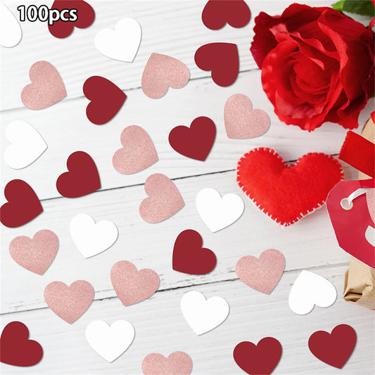 Valentine s Day Heart-Shaped Decorations Romantic Heart Cutouts