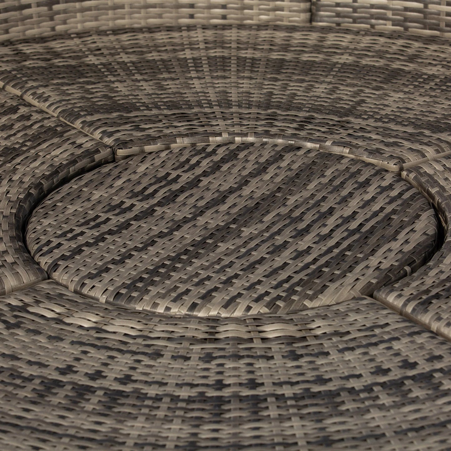 Outdoor Convertible Daybed, 4Pc Furniture Set, Sofa, Coffee Table, Chairs, Gray