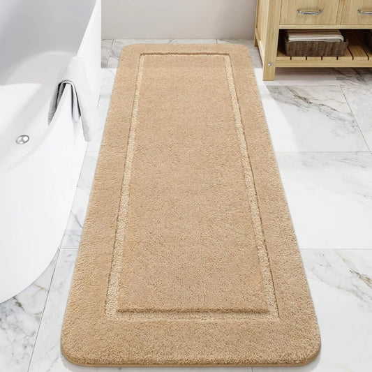 Bathroom Rugs, 24" x 60" Long Bath Rug, Non Slip Washable Bathroom Runner Rug Soft Thick Absorbent Bath Mat for Shower, Shaggy