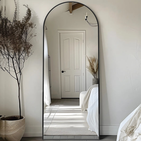 Arch Floor Mirror, 58"x18" Full Length Mirror - Freestanding Full Body Mirror with Stand for Bedroom or Living Room