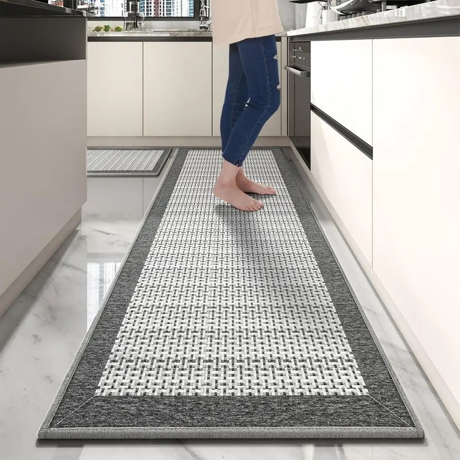 Non Slip Kitchen Rugs Sets of 2 Extra Large 2.5x6 20x32 Runner Rugs for Kitchen Floor Non Skid Washable, Absorbent Kitchen Mat