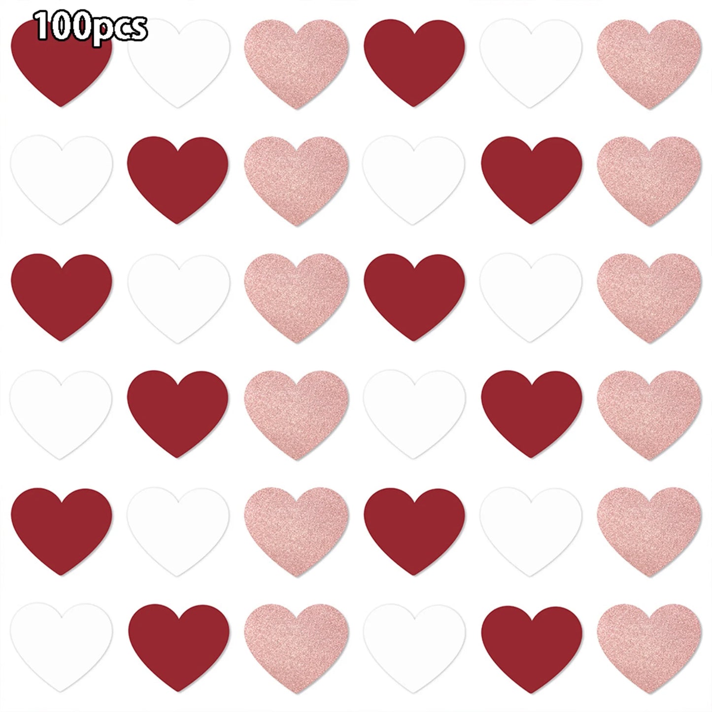 Valentine s Day Heart-Shaped Decorations Romantic Heart Cutouts