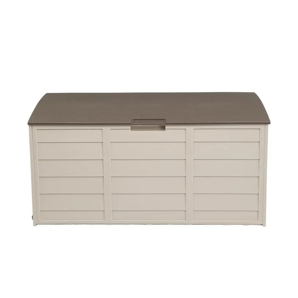 75 Gal UV Resistant Resin Deck Box Outdoor Garden Storage Patio Cushions Tools